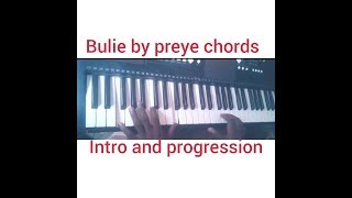 Bulie by preyefull breakdown intro and chord progression on piano [upl. by Aicemat]