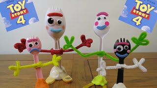 How to make Forky easy step by step guide Toy story 4 [upl. by Llenahc939]