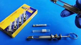 Self Aspirating Syringe  Aspirating Syringes  Astra type 18 cc  Dental  Nutlink [upl. by Cappello]