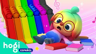 TODO Canciones de Colores  Toboganes Libros y Estrellas  Aprende los Colores  Hogi en español [upl. by Annelak]