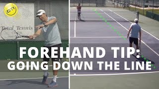 Forehand Down The Line Tip [upl. by Llekram]