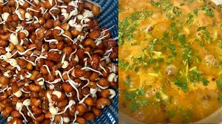 முளைகட்டிய தட்டப்பயறு கடையல் குழம்பு Sprouted Thatta Payaru Kadaya Cowpeas curryKaramani Kuzhambu [upl. by Rosetta]