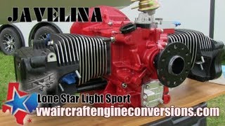 VW aircraft engine conversions Lone Star Twin Cylinder 4 stroke aircraft engines [upl. by Inah]