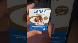 A melhor medicação para vermes e carrapatos em seus cães  comprei e aprovei “CANEX COMPOSTO””👏👏 [upl. by Hiltan]