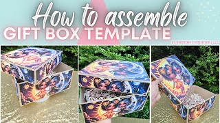 How to assemble Gift Box by Andrinas Kreations llc [upl. by Sivie733]