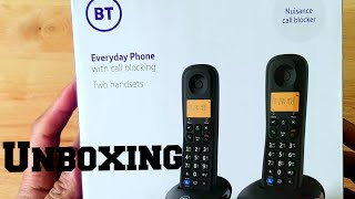 BT Everyday Cordless Telephone  Twin Unboxing in 2020 [upl. by Ignace135]