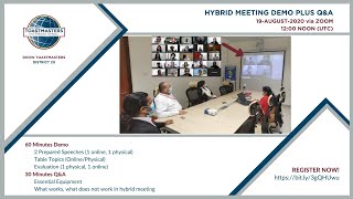 DHOW Toastmasters  Demo Hybrid Meeting [upl. by Mulloy306]