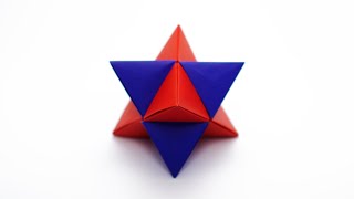 ORIGAMI STELLATED OCTAHEDRON Jo Nakashima  Deltahedron [upl. by Edric]