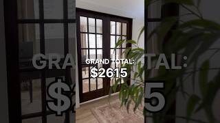 Entryway makeover cost breakdown diy renovationlife entrywaymakeover homerenovation interiors [upl. by Drugi]