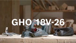 완벽한 평면 가공 보쉬 18V 충전 대패 GHO 18V26 Professional [upl. by Fisk]