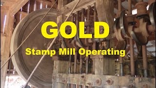 Gold Stamp Mill in Operation  Dahlonega Georgia [upl. by Engenia166]