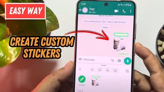 How To Create Your Own Whatsapp Stickers New Update [upl. by Nevar220]