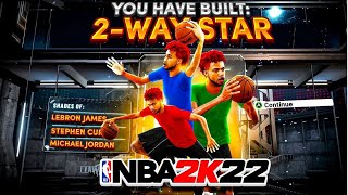 THIS NEW quot2WAY STARquot BUILD WILL BREAK NBA2K22  97 BADGES ON THE BEST ISO BUILD IN 2K22 [upl. by Llenyl]