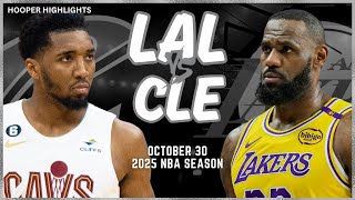 Los Angeles Lakers vs Cleveland Cavaliers Full Game Highlights  Oct 30  2025 NBA Season [upl. by Agosto42]