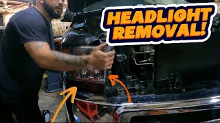 4th GEN RAM HEADLIGHT REMOVAL [upl. by Joon]