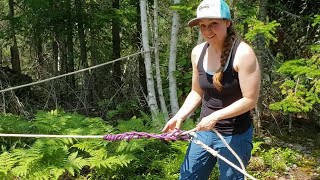 Tying 2 ropes together with a French prusik [upl. by Shields]