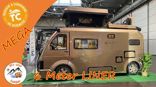 Kleinster LINER mit nur 6 METERN mit Dachterrasse und Aufstelldach [upl. by Kanter699]