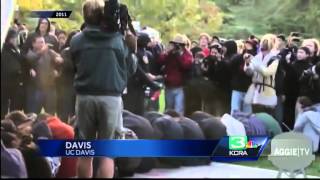 Purposed UC rate hike sparks protests at Davis [upl. by Ranchod479]