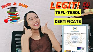 BEST TEFLTESOL CERTIFICATION 2023  EASY FAST amp LEGIT [upl. by Accebor561]