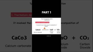 Types of chemical reaction 🤯decompositionreaction chemistry ytshorts [upl. by Aleakim]