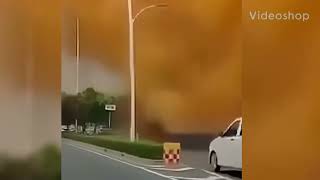 Sewage Pipe Explosion in China Sends Feces SkyHigh – Shocking Dashcam Footage [upl. by Sirenay386]