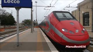 DOVE LADRIATICA HA INIZIO ARRIVI E PARTENZE DALLA STAZIONE DI LECCE [upl. by Anaujik]