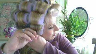 Minna Lavender Tresses Velcro Rollerset with Dianne Hanks of MakeoverSessioncom [upl. by Irej152]