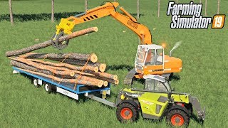 CHOPPING DOWN THE TREES  Farming Simulator 19 GROWERS FARM Ep 19 [upl. by Ahsercel667]