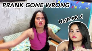 NAGALET SI CHLOE UMIYAK 🥲 Prank Gone Wrong [upl. by Zora]