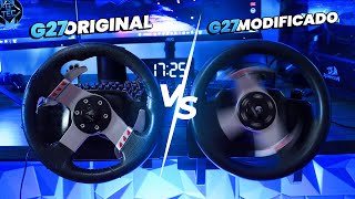 G27 ORIGINAL vs G27 MODIFICADO  Qual o melhor  MOD TUNING STM32 by GTEC [upl. by Apul888]