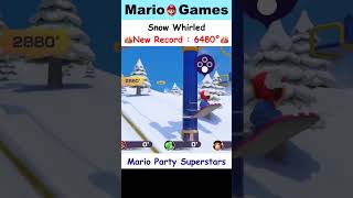 Snow Whirled New Record  6480° mario marioparty mariopartysuperstars マリオパーティ マリオ [upl. by Arrio]