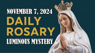 Todays Holy Rosary  Luminous Mysteries  November 7 2024 [upl. by Augustina]