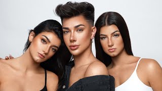 James Charles Uses Makeup to Turn Us into Triplets featuring Charli D’Amelio  Dixie D’Amelio [upl. by Nolyaj34]