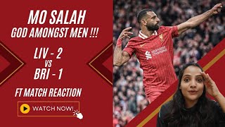 Liverpool 21 Brighton Reaction  Slots in game tactics  Salah The Egyptian King  Best Weekend [upl. by Carrelli562]