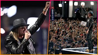 Kid Rock Calls For Lip Sync Before Trump Takes Stage At RNC As Bewildered Melania Watches From [upl. by Lindo133]