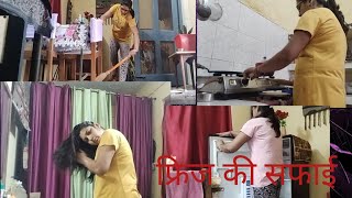 💁अकेले तो इतनी 🧹 सफाई करते करते हालत खराब हो गई ll DIWALI cleaning routine💕 [upl. by Leahcir]