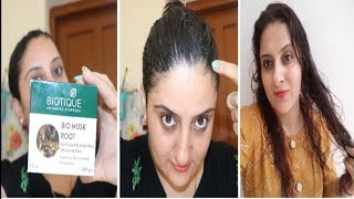 How to Apply Biotique Musk Roothair mask Requested Vedeo Indian youtuber MoM Navneet [upl. by Nylasej663]