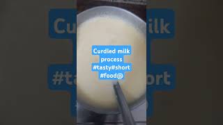 curdled 🥛 milk process love music shortsubscribe subscribe tasty food [upl. by Nevear466]