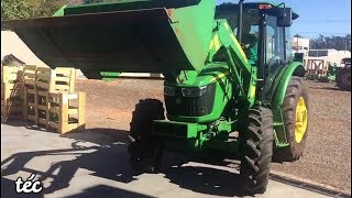 John deere 5080 modelo 2019 com lamina 553 [upl. by Odnomra]