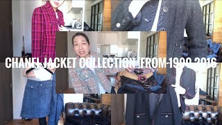 CHANEL JACKET COLLECTION  19 JACKETS FROM 19902016 [upl. by Thurman]