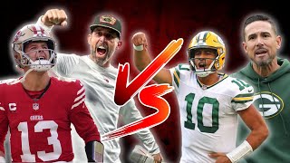 49ers vs Packers Playoff Matchup Brock Purdy vs Jordan Love [upl. by Aynad668]