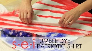 DIY Patriotic Tie Dye Shirt Tutorial  SEI Tumble Dye [upl. by Leuqim477]