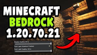 SHADERS FOR iOS amp NEW VAULT BLOCKS in Minecraft Bedrock 1207021 Beta amp Preview [upl. by Saire]