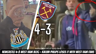 Newcastle 43 West Ham match vlog  Kalvin Philips HAS LOST THE PLOT [upl. by Boles]