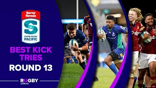 Best Tries From Kicks  Round 13 Super Rugby Pacific [upl. by Balfore562]