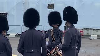 Band of the Grenadier Guards March to Buckingham Palace 12122021 [upl. by Alahs654]