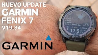 Nuava actualización Garmin Fenix 7 v1934 [upl. by Nitza]