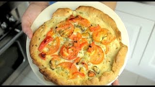 Recept voor een MosselPizza Maak het pizzadeeg zelf variant ZONDER gist  BudgetFoodNL [upl. by Horten]