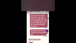 Lisa Richard voicemail and text messages scamming another old woman [upl. by Jaco516]