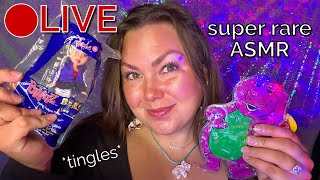 🔴LIVE Ultra Rare ASMR nostalgic unboxings tapping whisper rambles  hang out [upl. by Swanhilda]